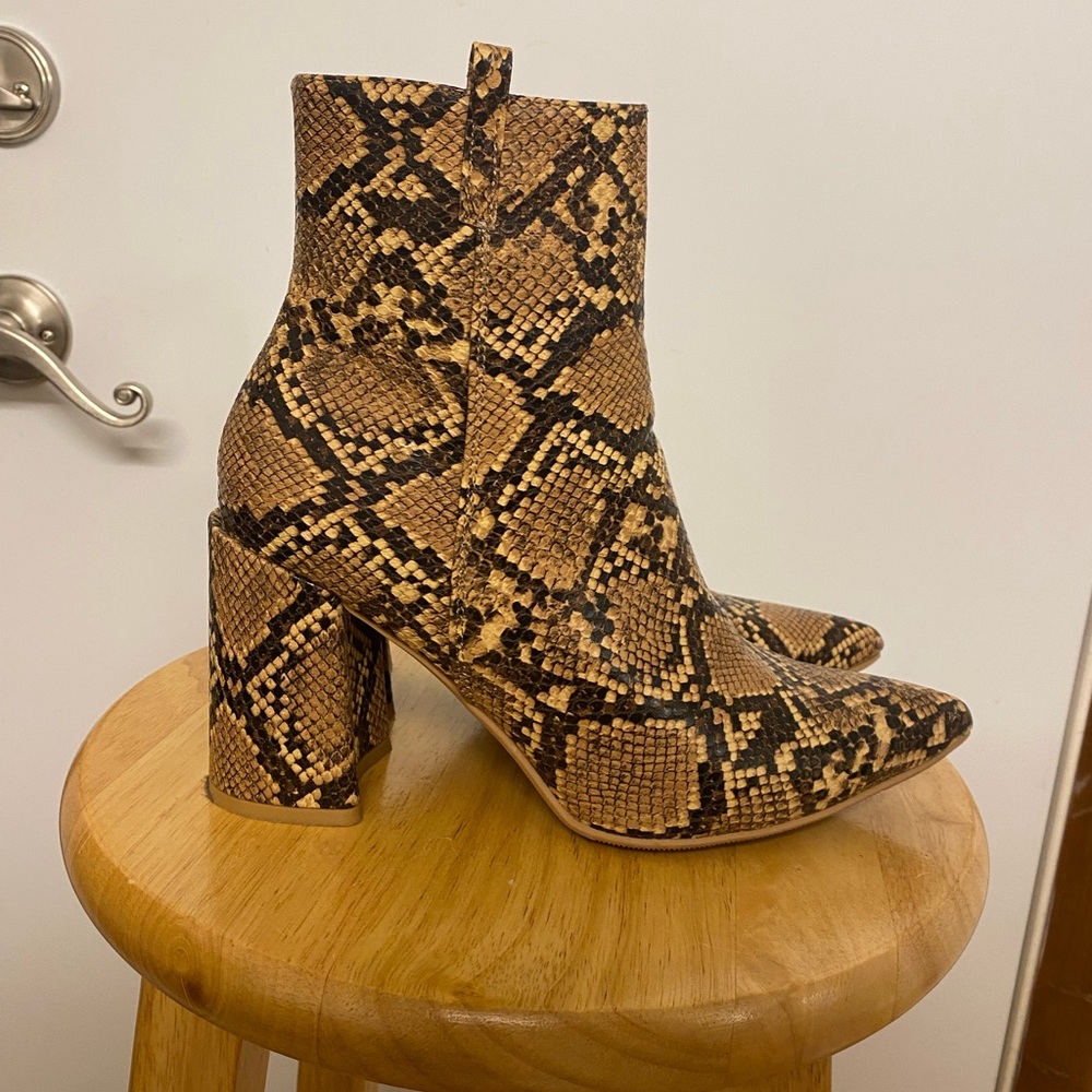 Snake Skin Boots